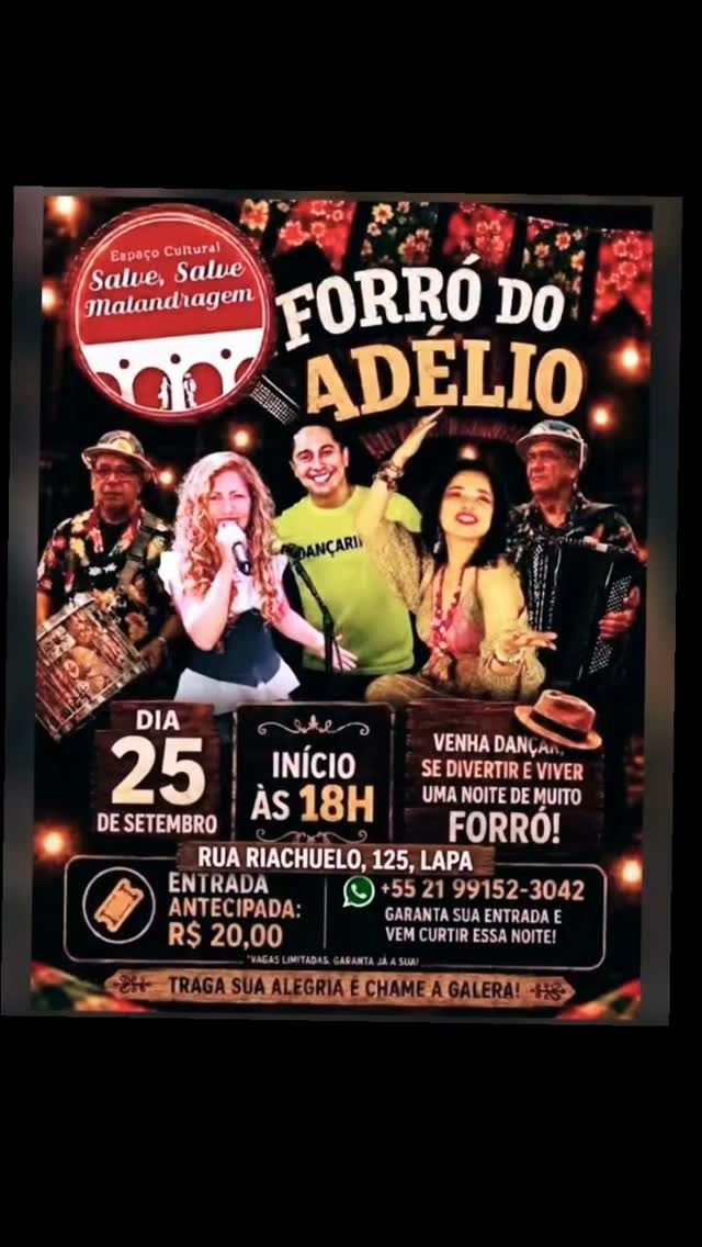 Flyer: Forró do Adélio