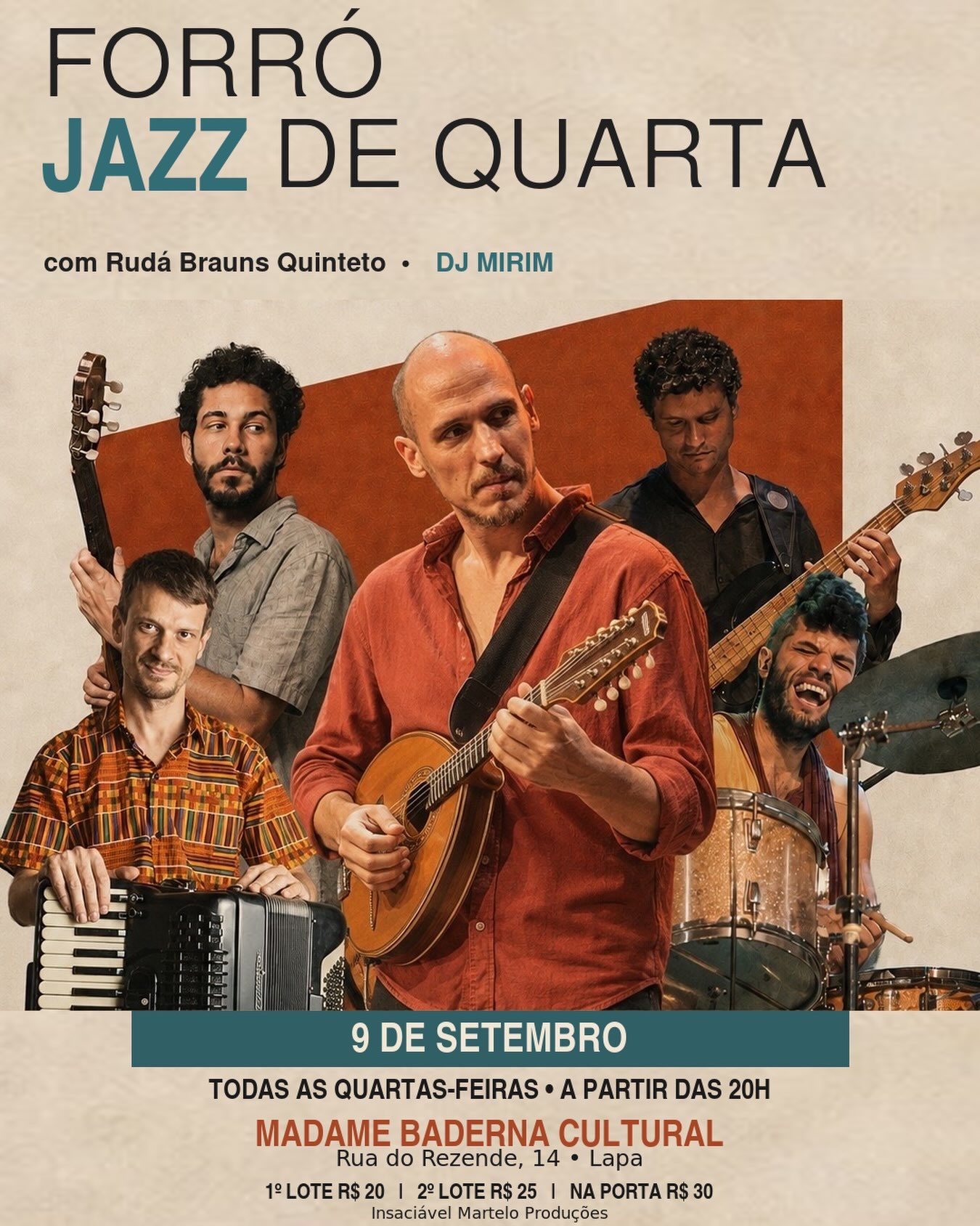 Flyer: Forró Jazz de Quarta