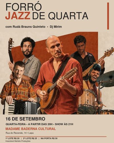 Forró Jazz de Quarta — baile de forró toda quarta-feira