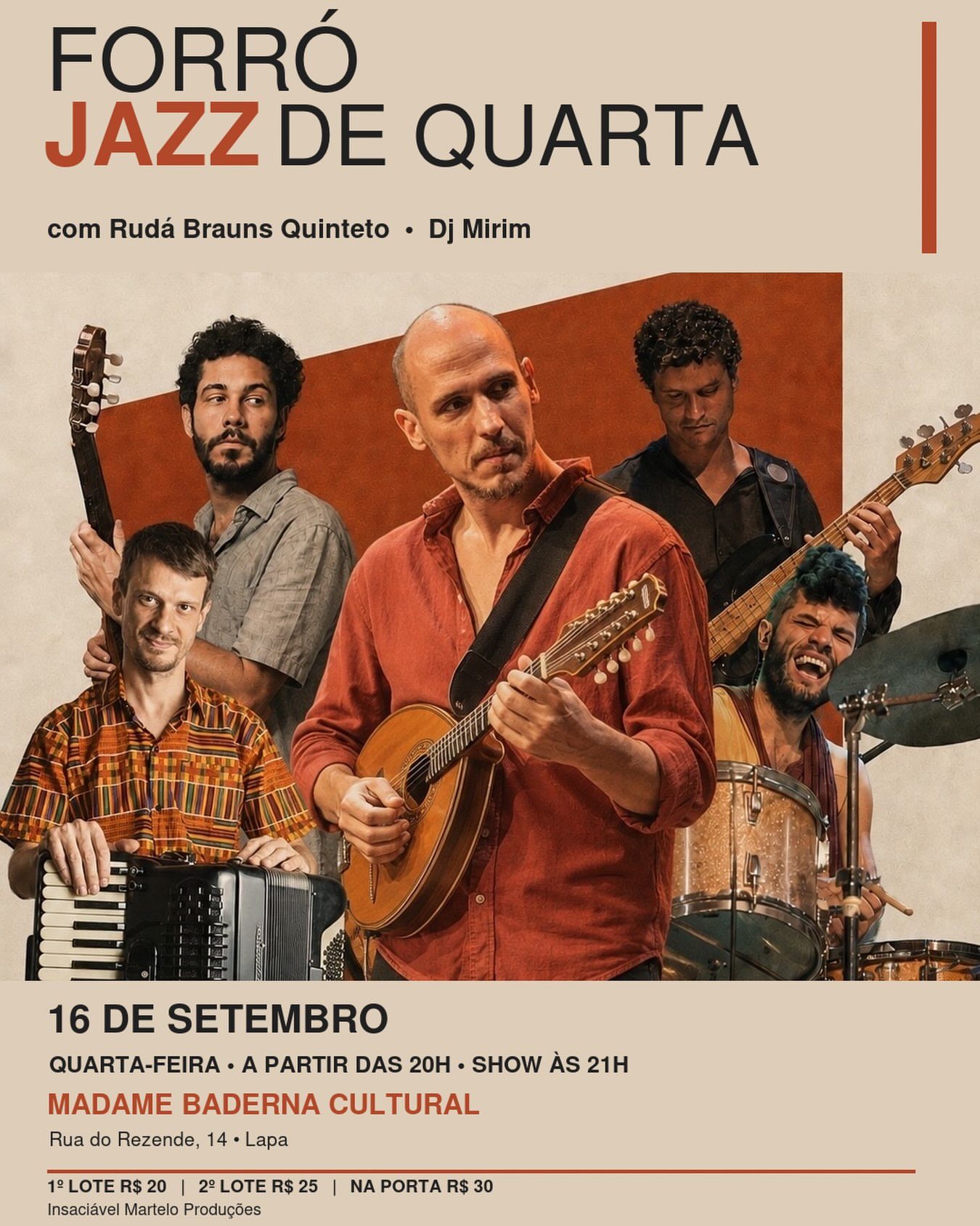 Flyer: Forró Jazz de Quarta