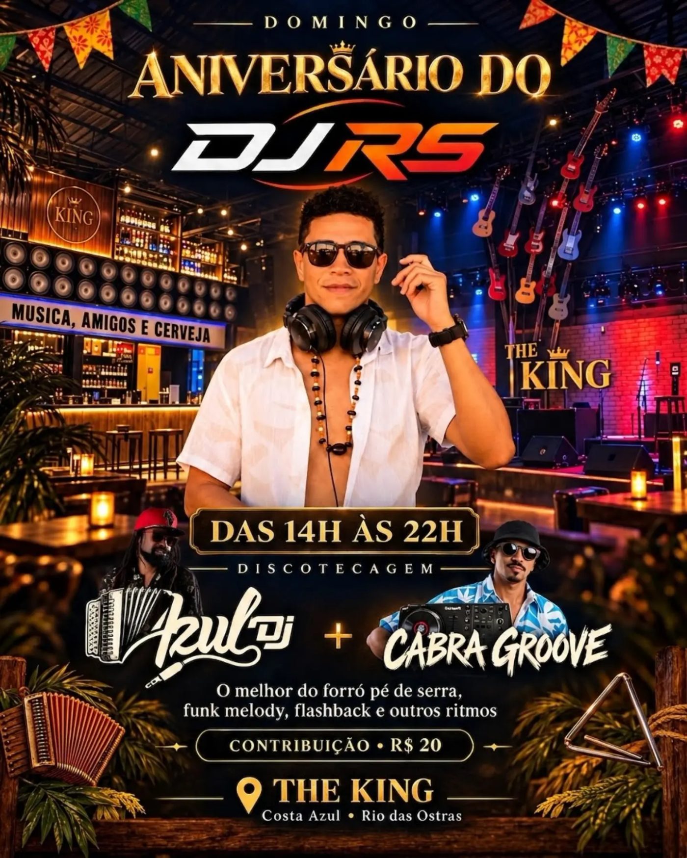 Flyer: Aniversário do DJ RS