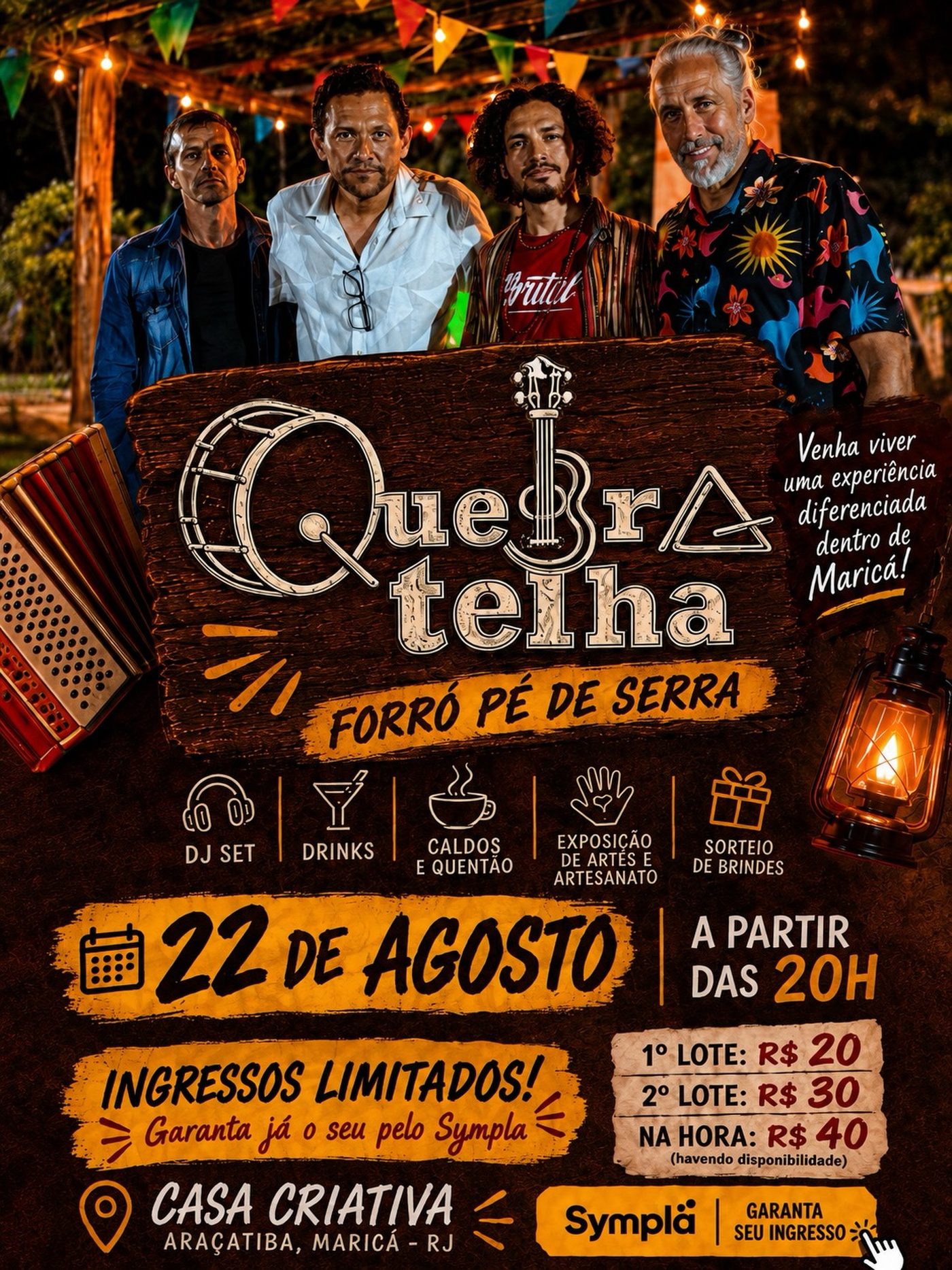 Flyer: Festa Agostina na Casa Criativa