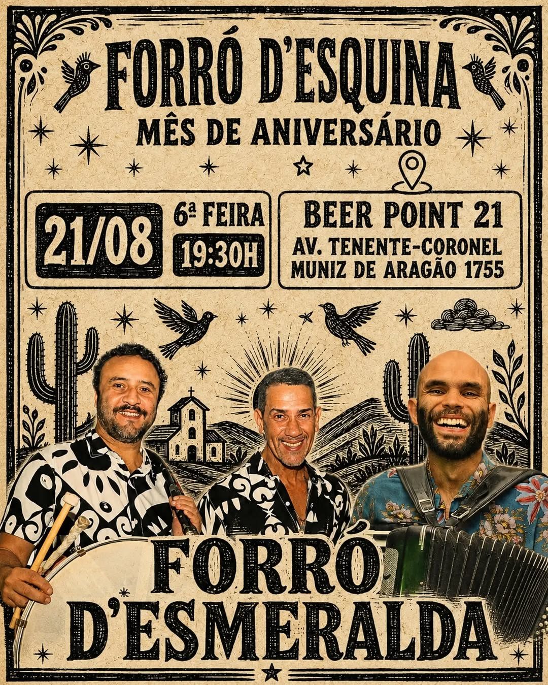 Flyer: 1 Ano de Forró d'Esquina