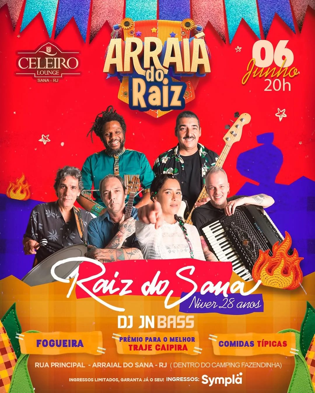 Flyer: Arraiá do Raiz