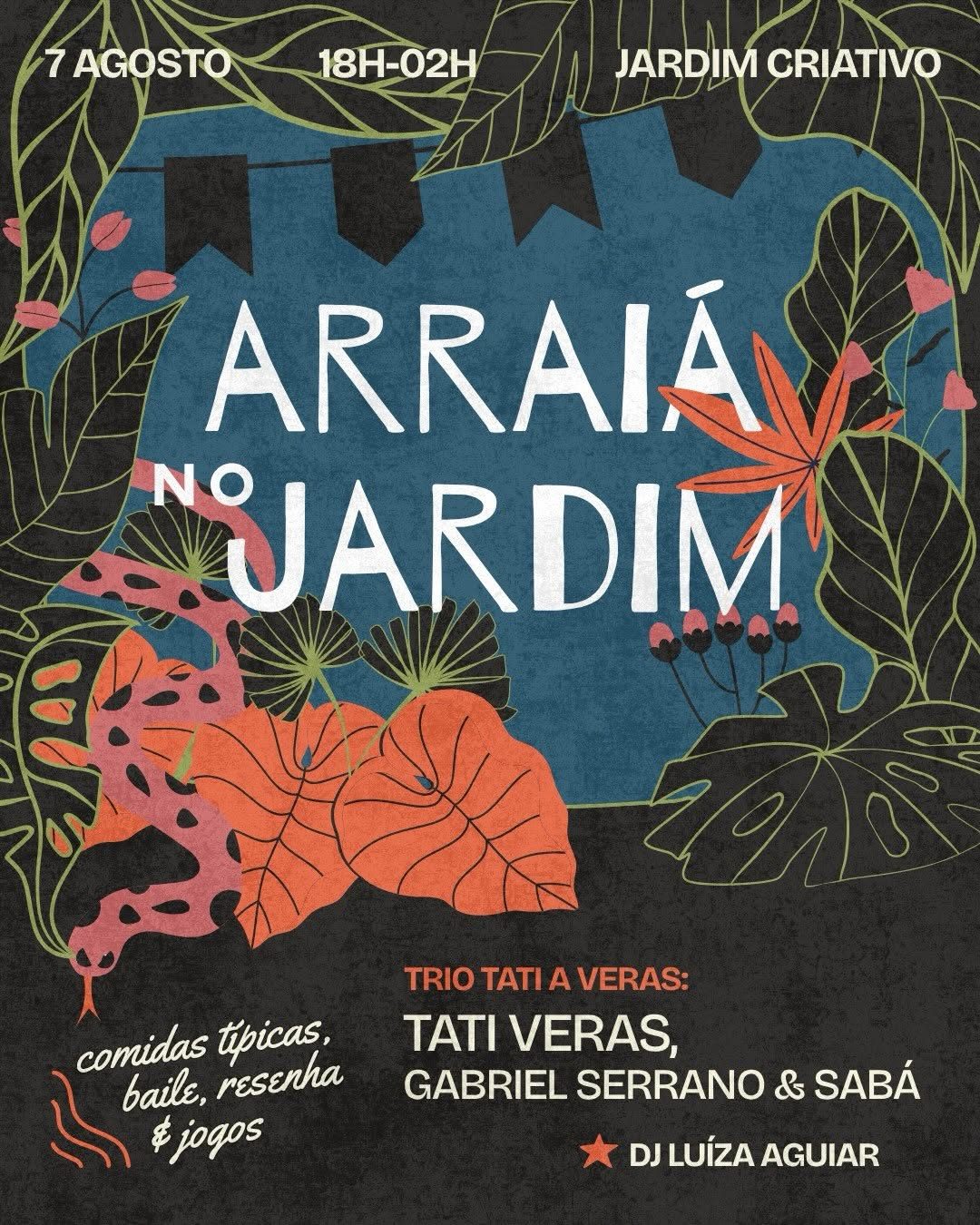 Flyer: Arraiá no Jardim