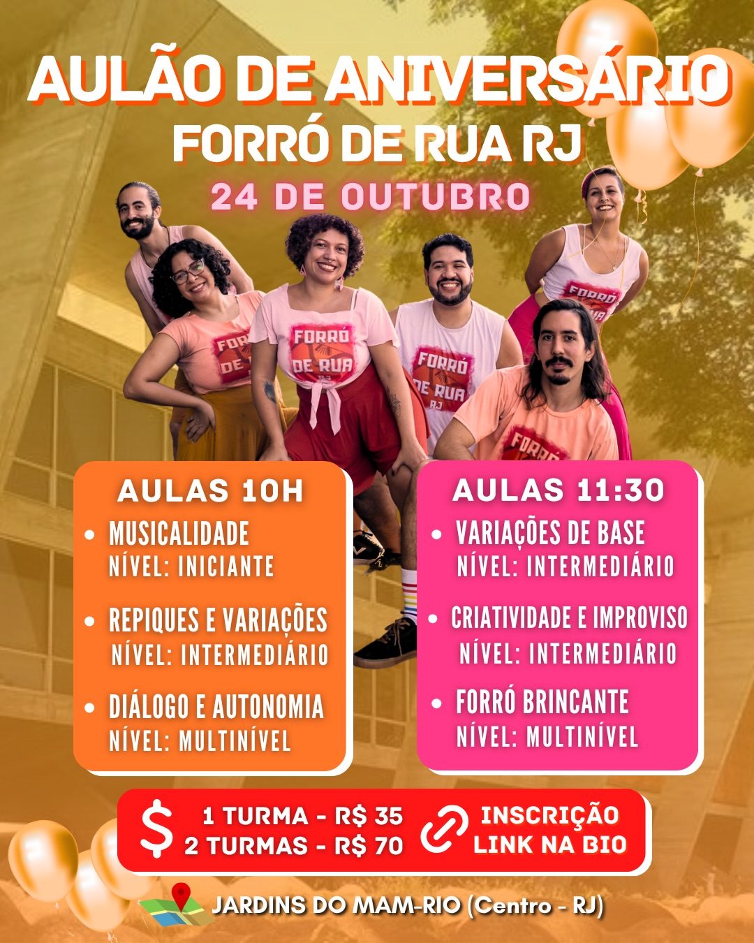 Flyer: Aulão de Aniversário - Forró de Rua