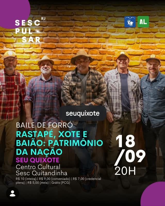Flyer: Baile de Forró Rastapé, Xote e Baião: Patrimônio da Nação