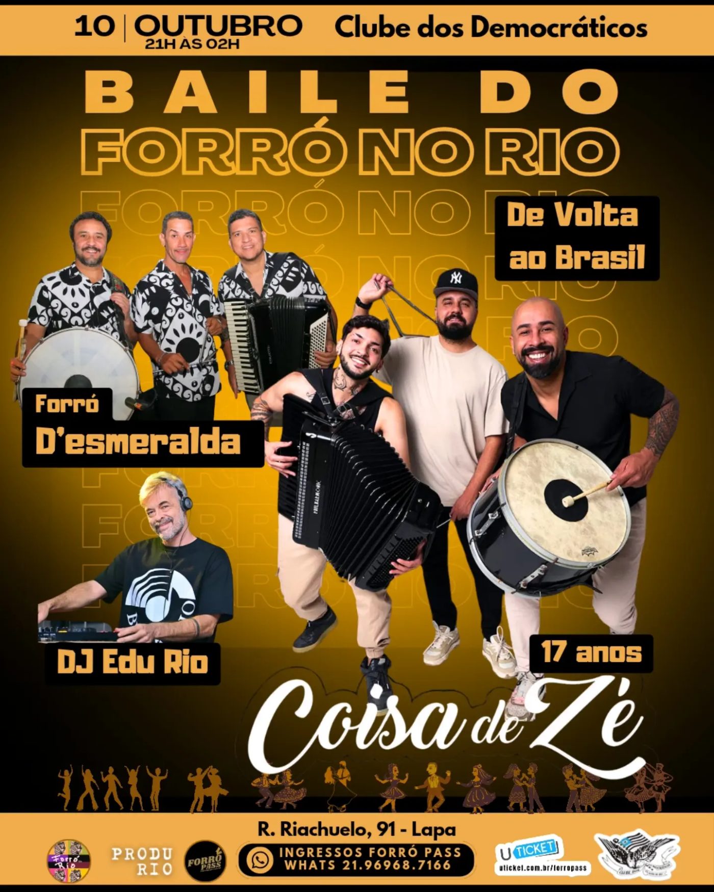 Flyer: Baile do Forró no Rio