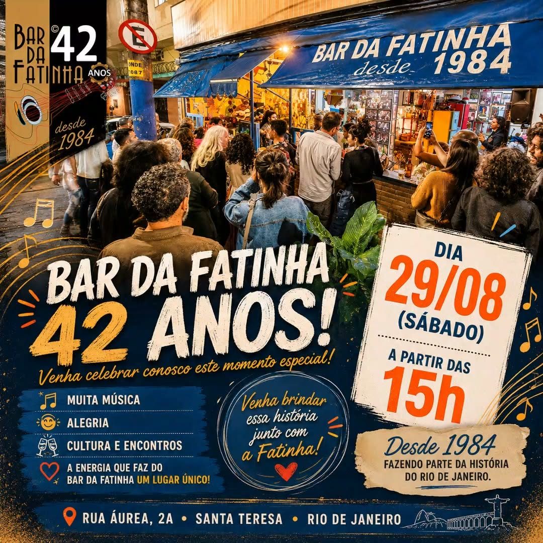 Flyer: Bar da Fatinha 42 Anos!