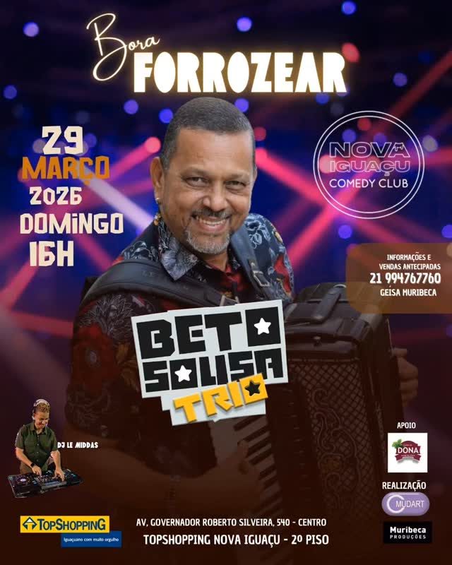 Flyer: Bora Forrozear com Beto Souza Trio
