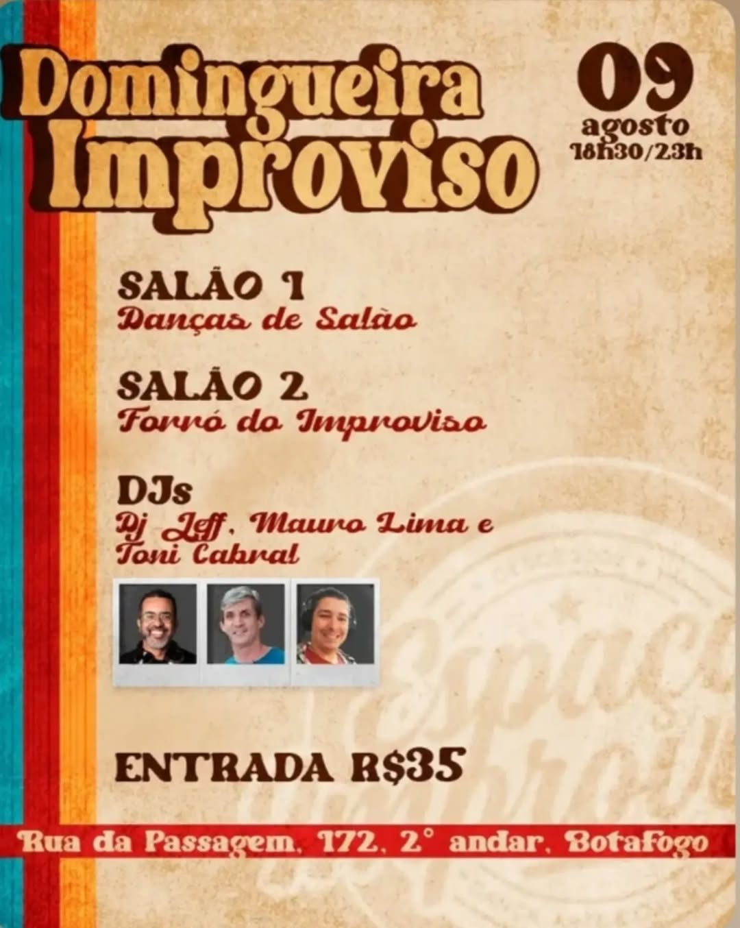 Flyer: Domingueira Improviso