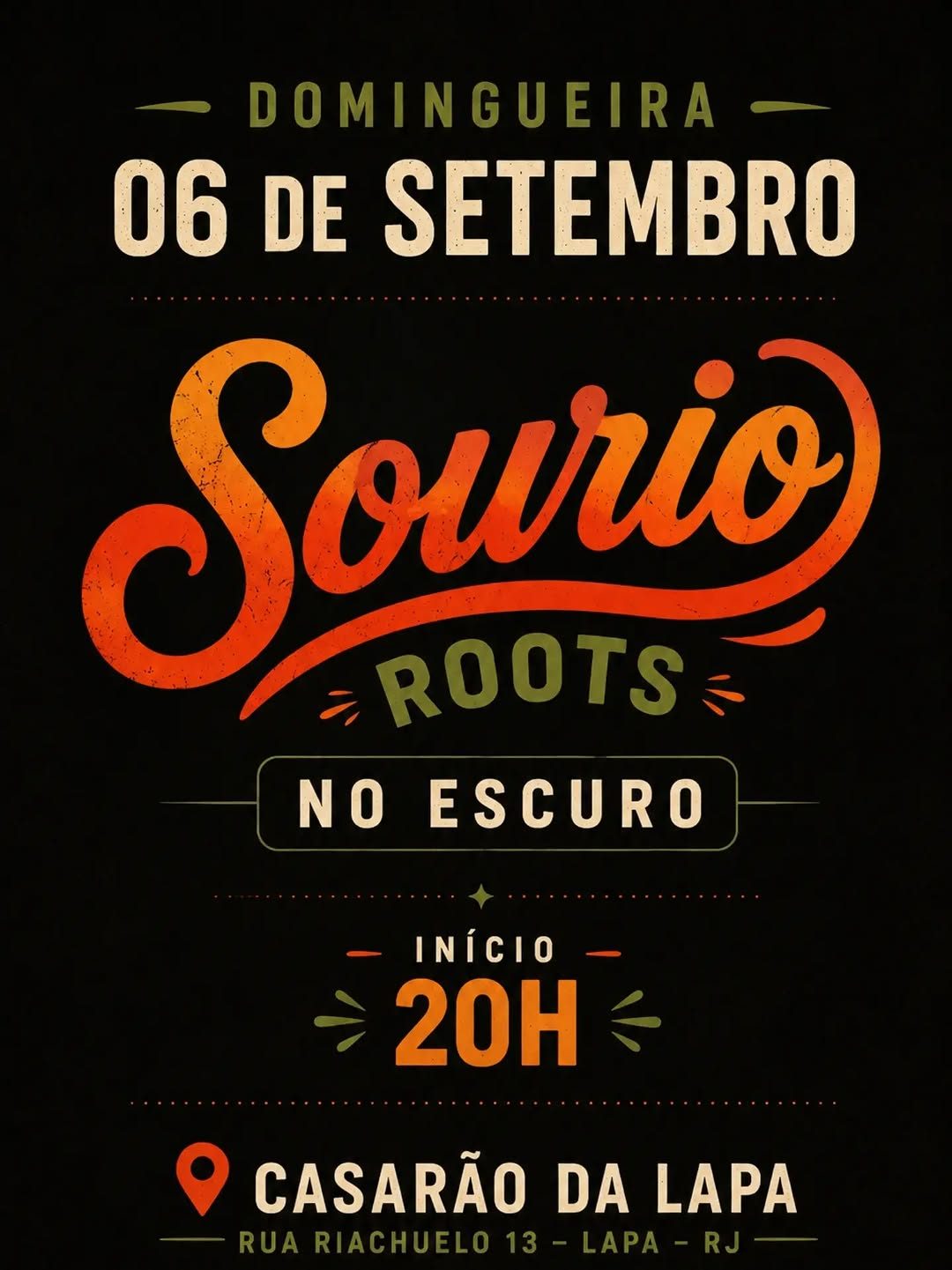 Flyer: Domingueira Sourio Roots