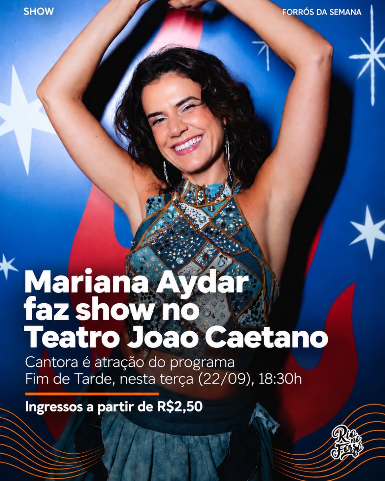 Flyer: Fim de Tarde com Mariana Aydar