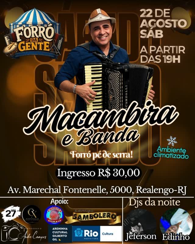 Flyer: Forró da Gente com Macambira e Banda