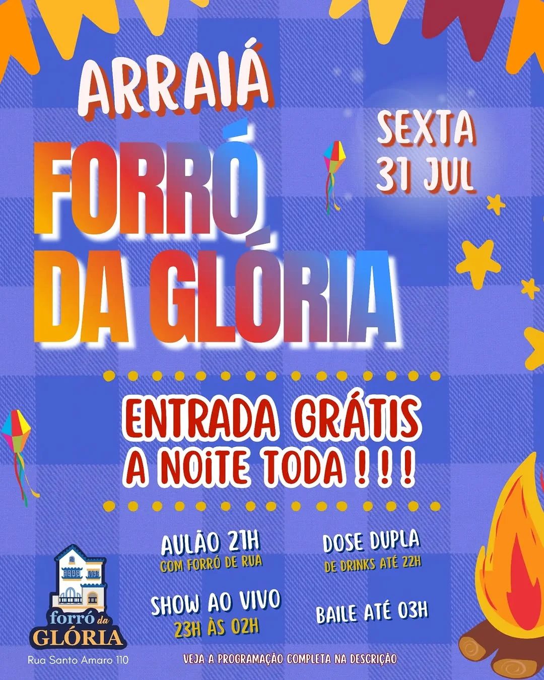Flyer: Forró da Glória