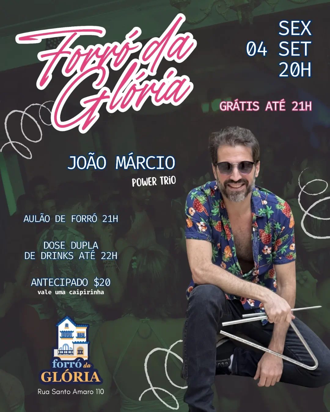 Forró da Glória — baile de forró toda sexta-feira
