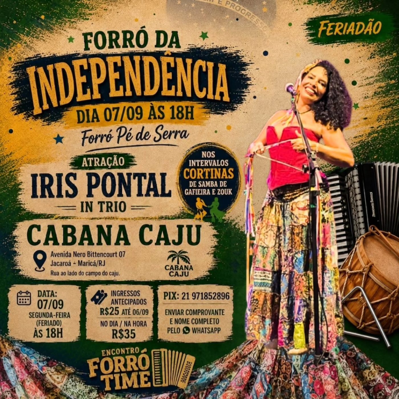 Flyer: Forró da Independência - Encontro Forró Time
