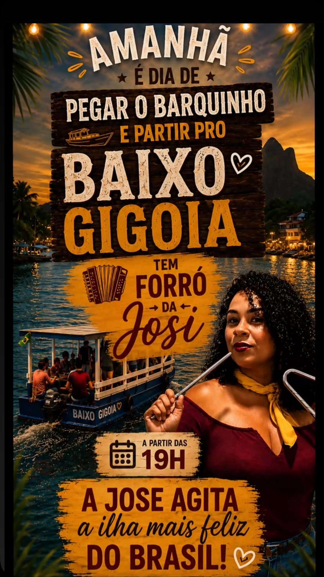 Flyer: Forró da Josi no Baixo Gigóia