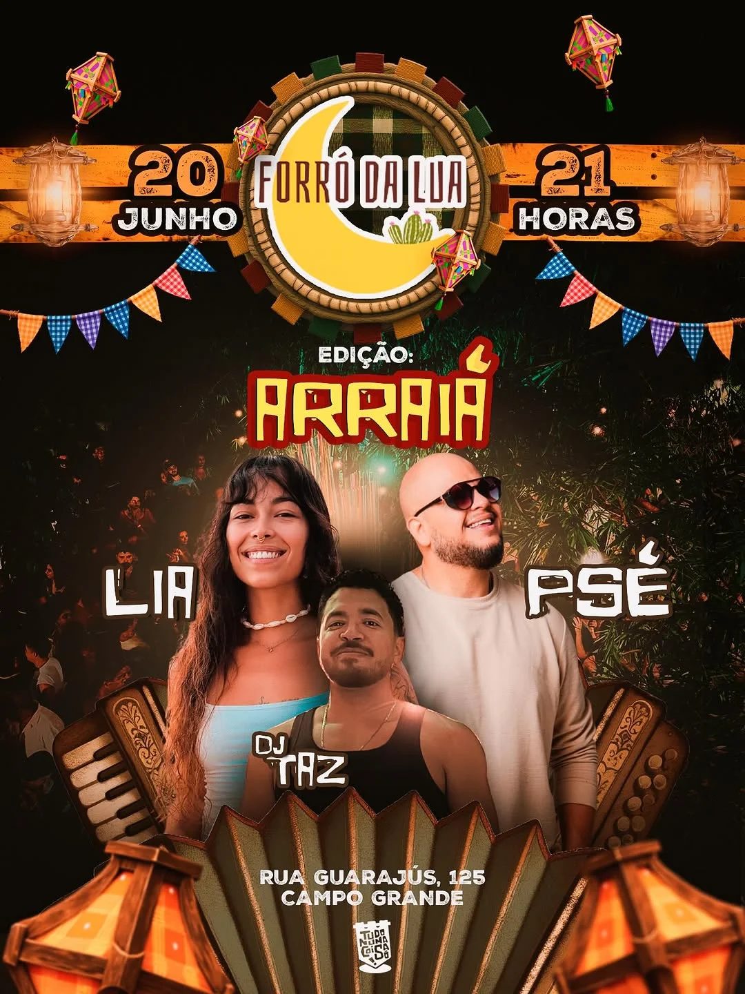 Flyer: Forró da Lua - Edição Arraiá