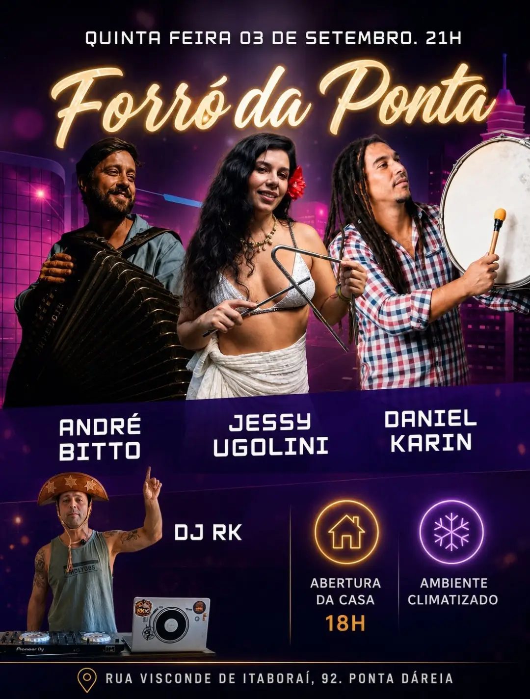 Flyer: Forró da Ponta