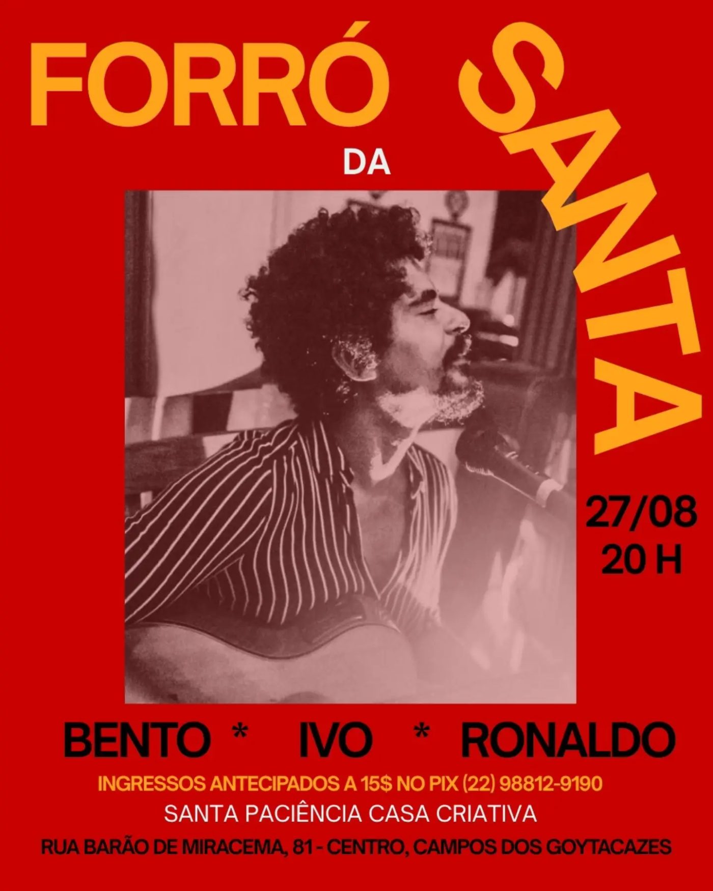Flyer: Forró da Santa