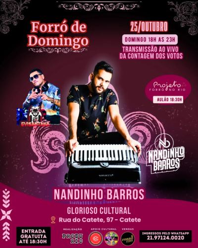 Forró de Domingo — baile de forró toda domingo