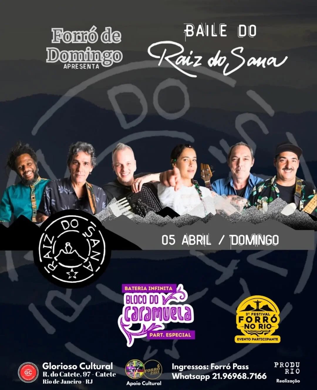 Flyer: Forró de Domingo com Raiz do Sana