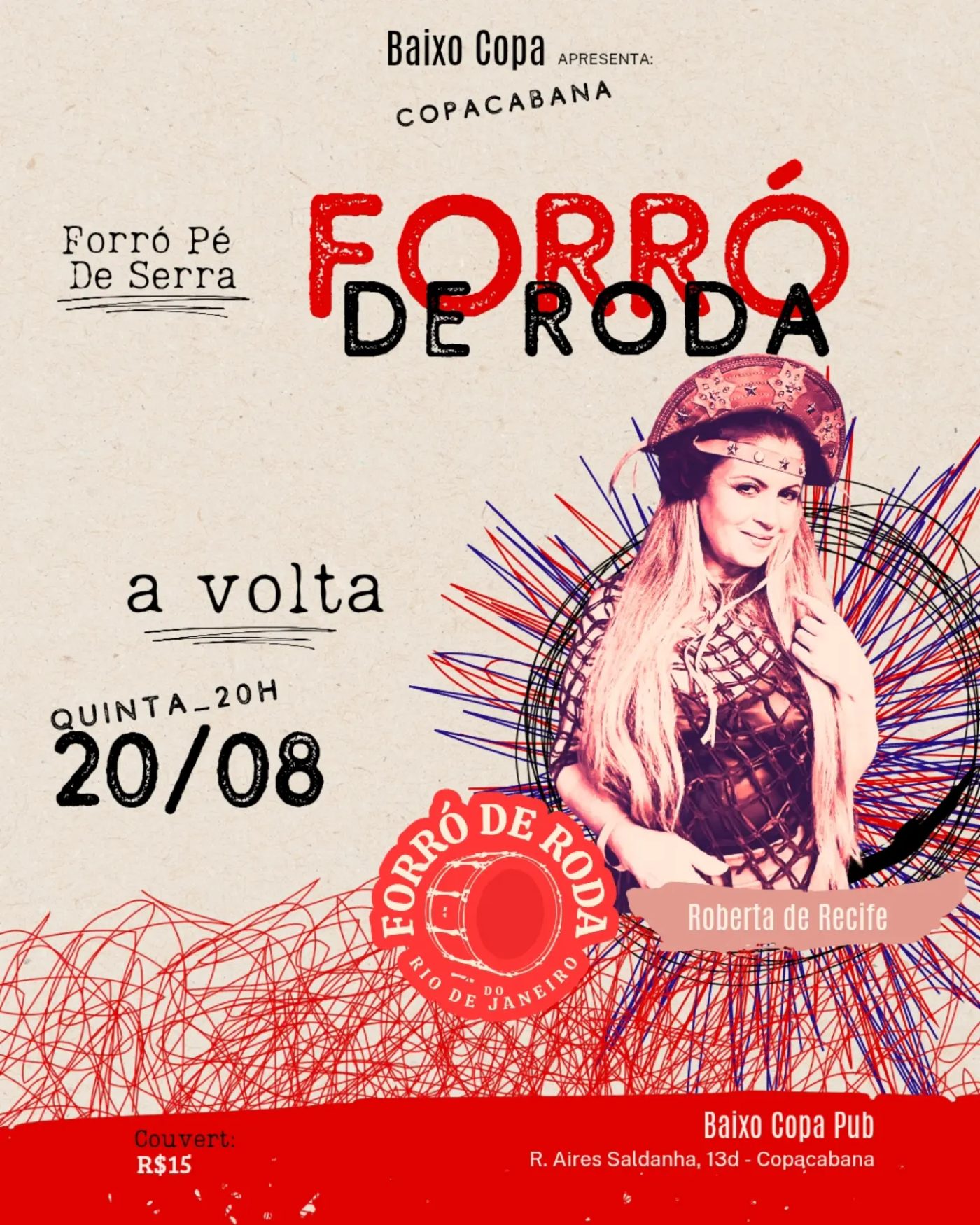 Flyer: Forró de Roda