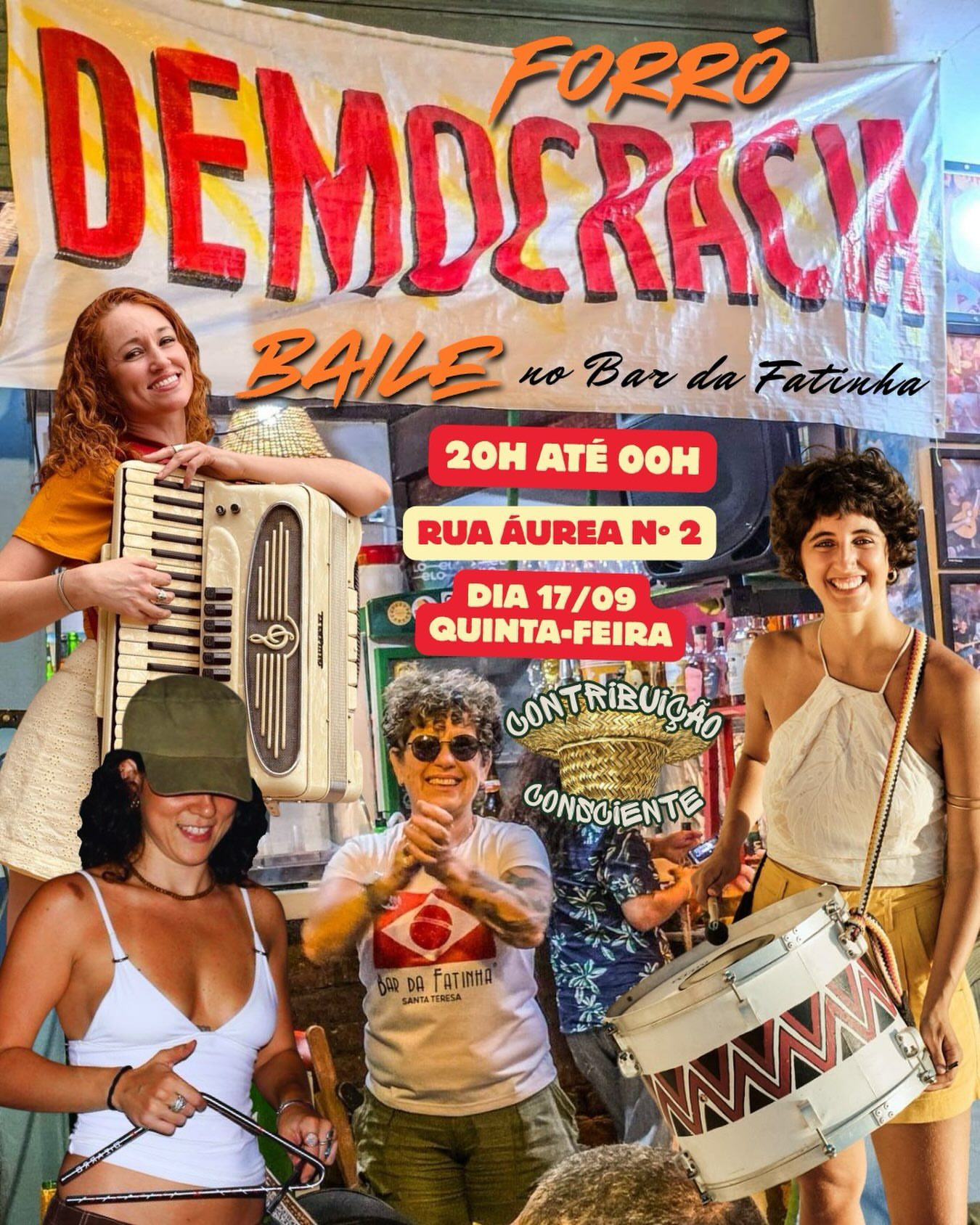 Flyer: Forró Democracia Baile