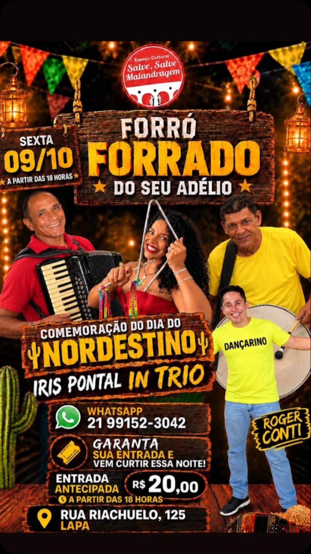 Flyer: Forró Forrado do seu Adélio