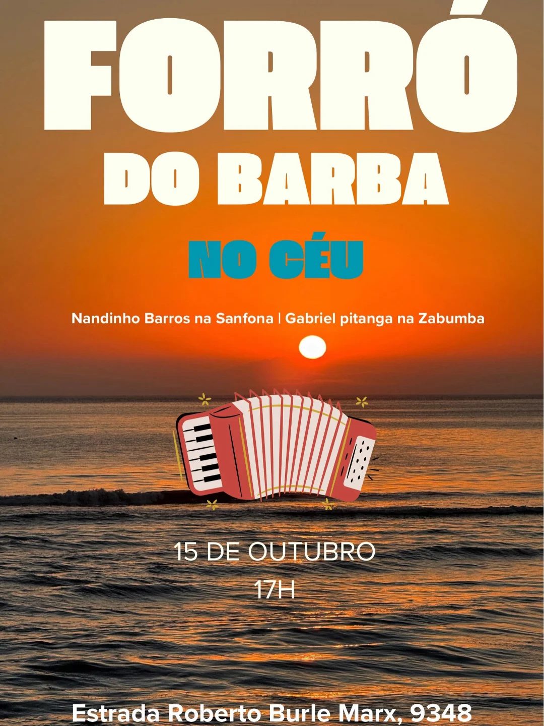 Flyer: Forró do Barba no Céu