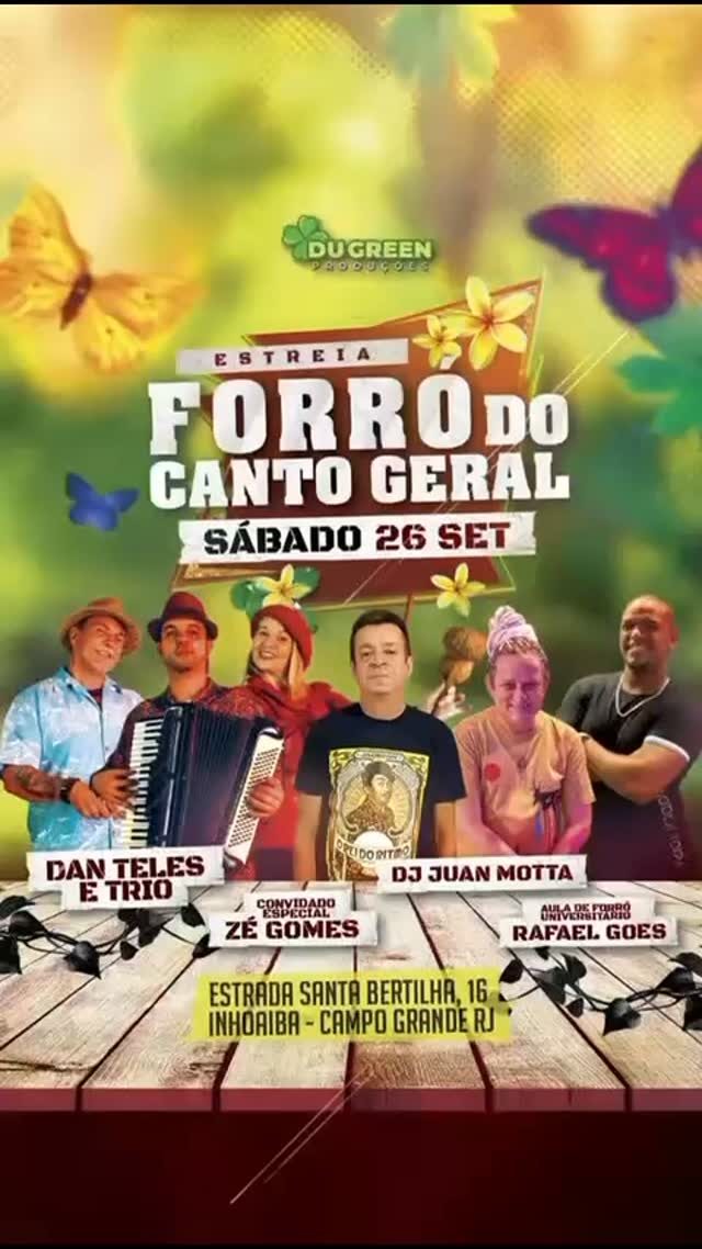 Flyer: Forró do Canto Geral