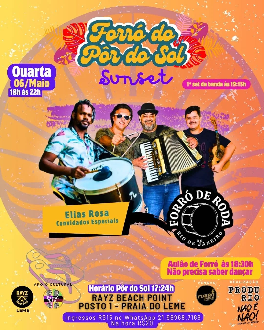 Flyer: Forró do Pôr do Sol