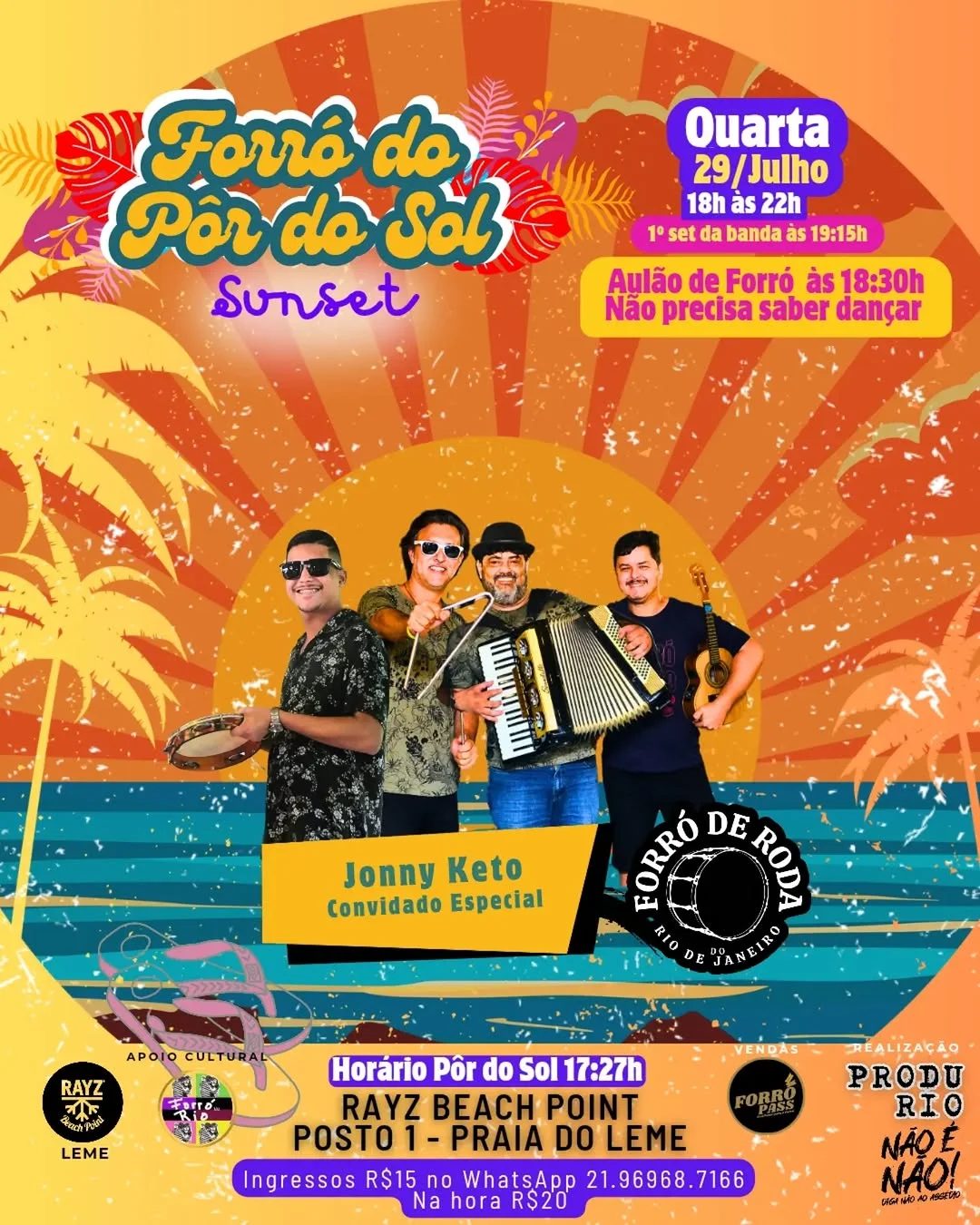Flyer: Forró do Pôr do Sol