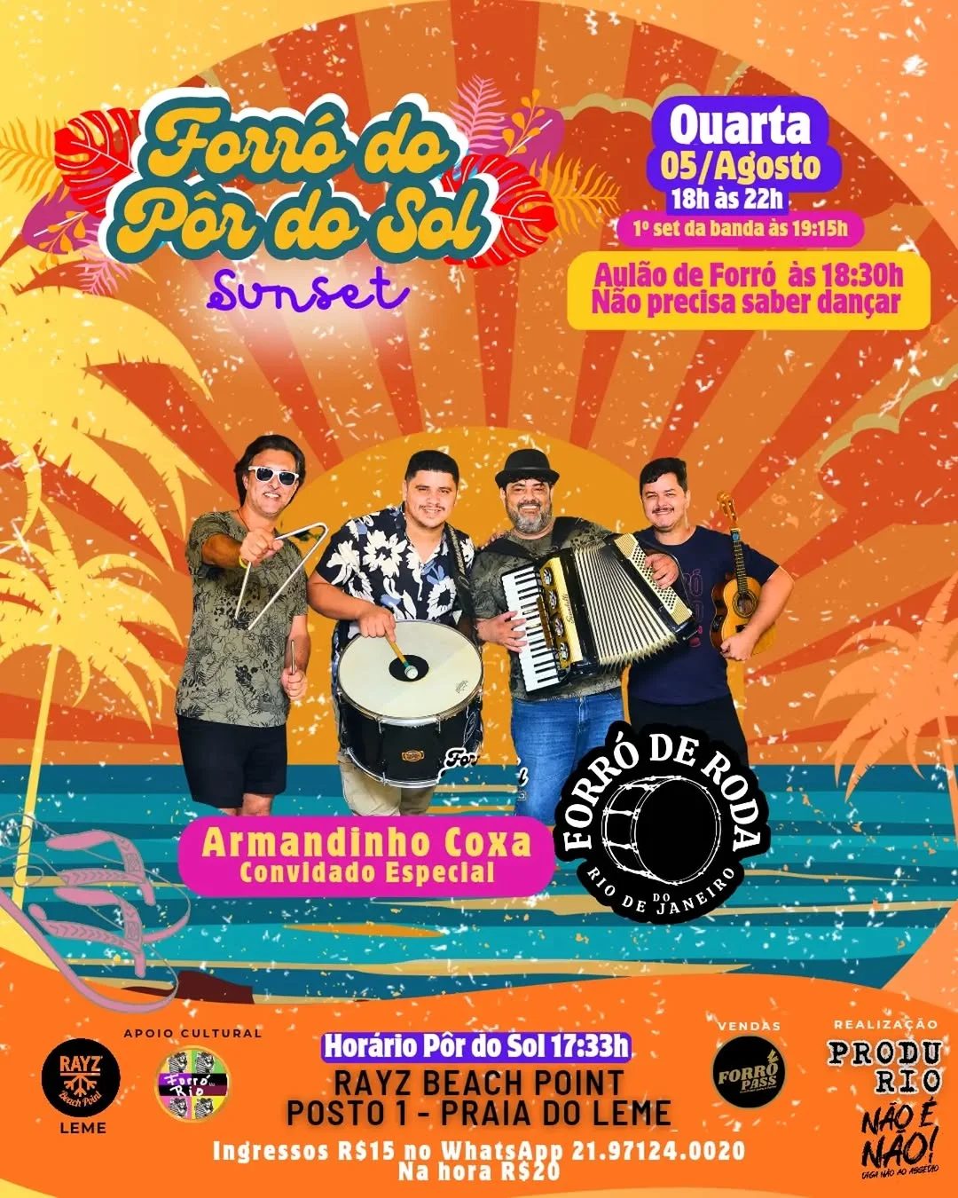 Flyer: Forró do Pôr do Sol