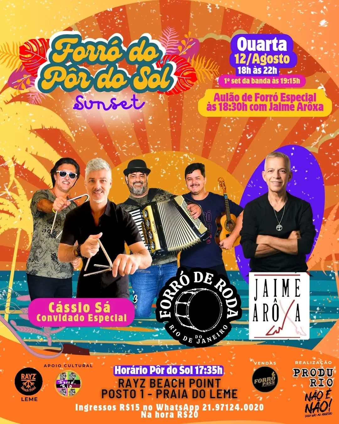 Flyer: Forró do Pôr do Sol