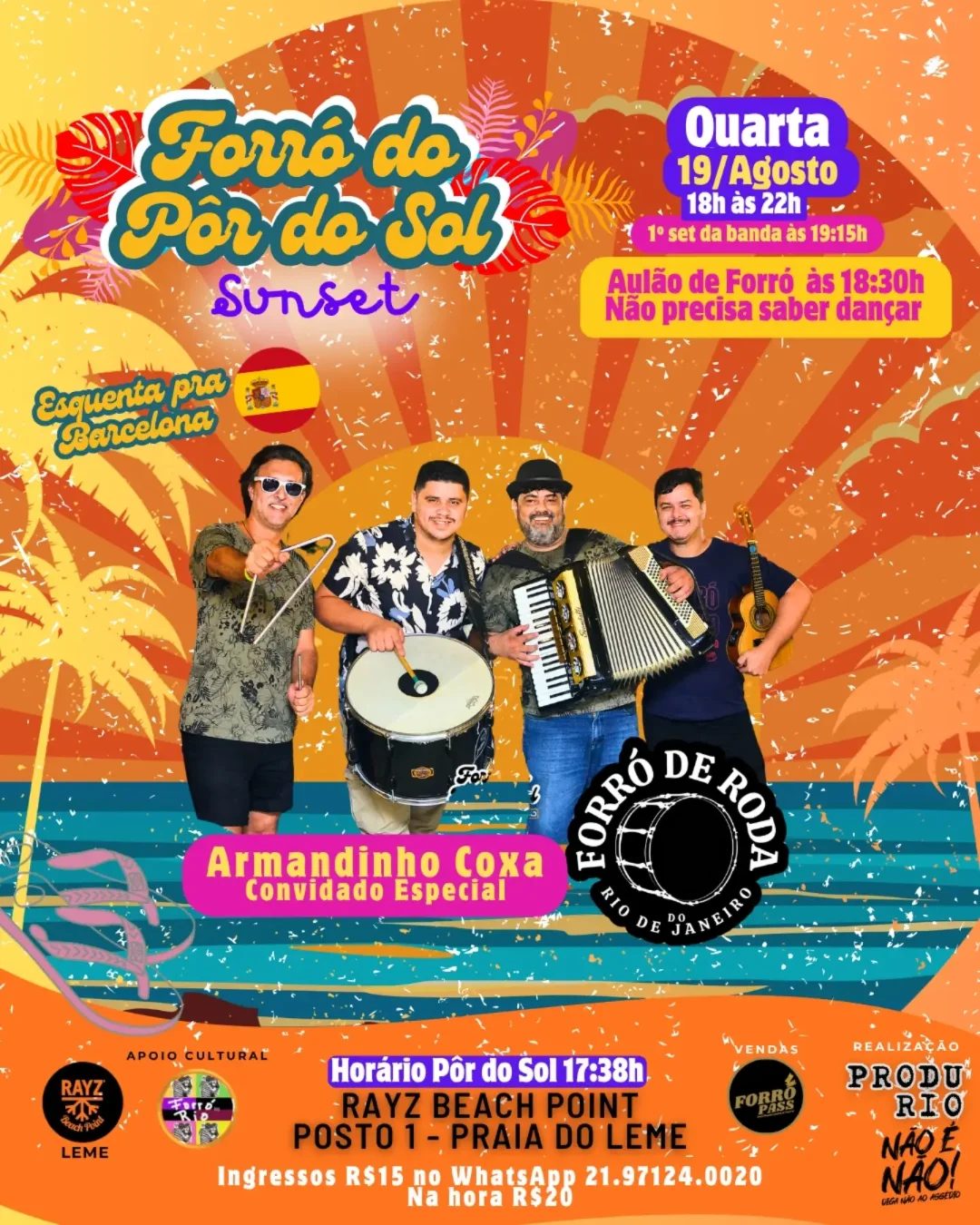 Flyer: Forró do Pôr do Sol