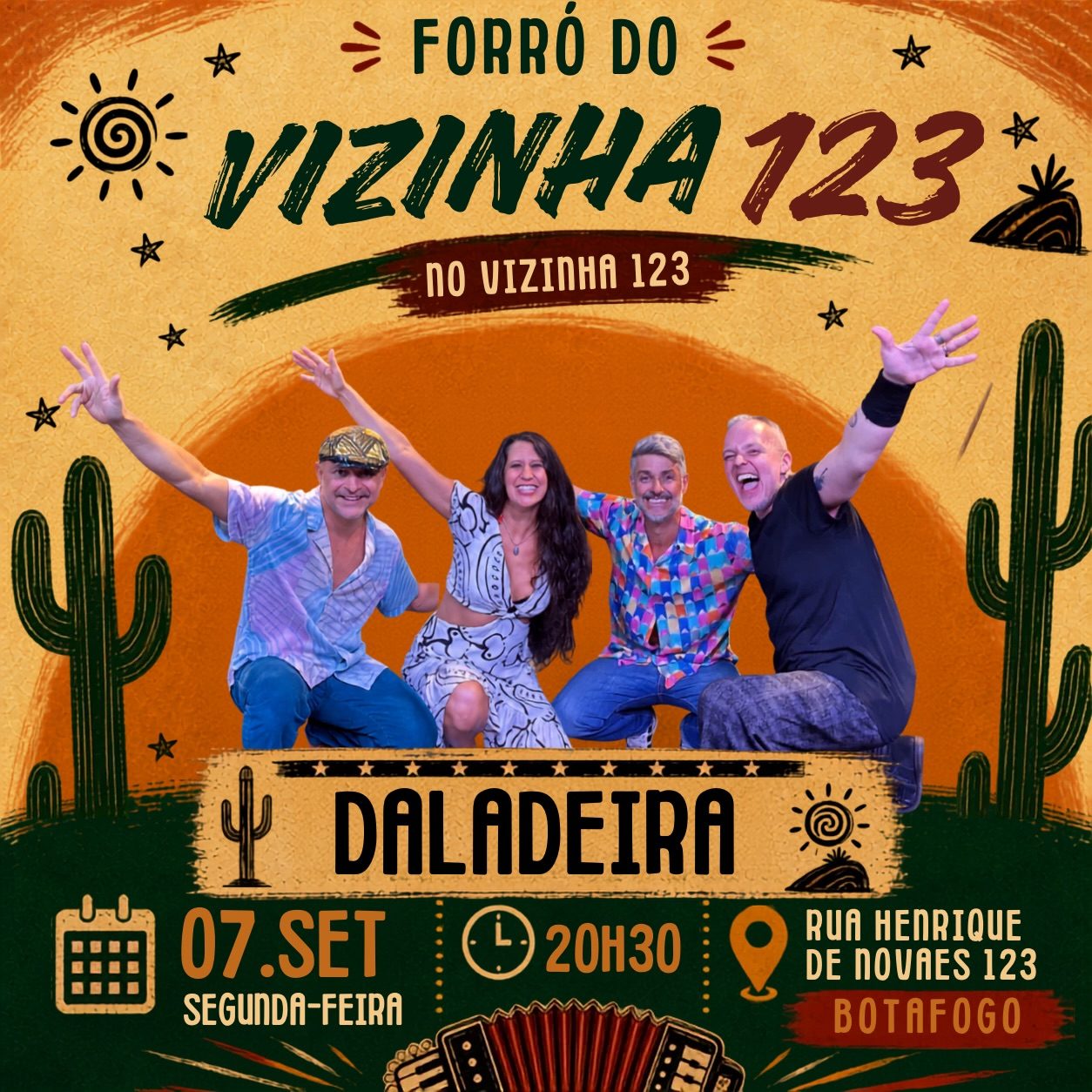 Flyer: Forró do Vizinha 123
