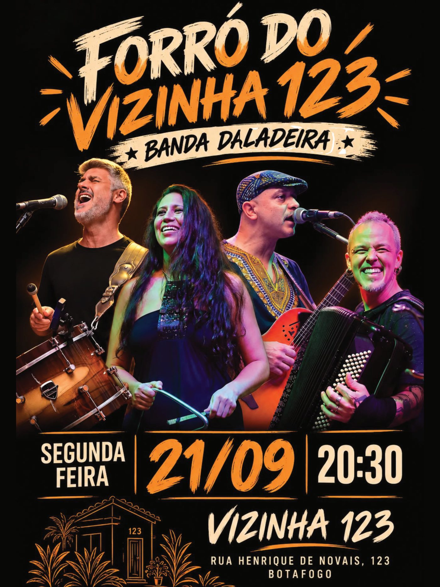 Flyer: Forró do Vizinha 123