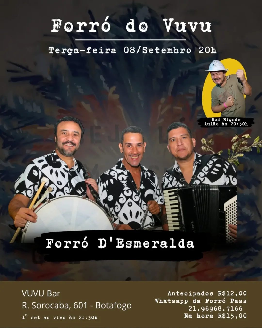 Forró do Vuvu — baile de forró toda terça-feira