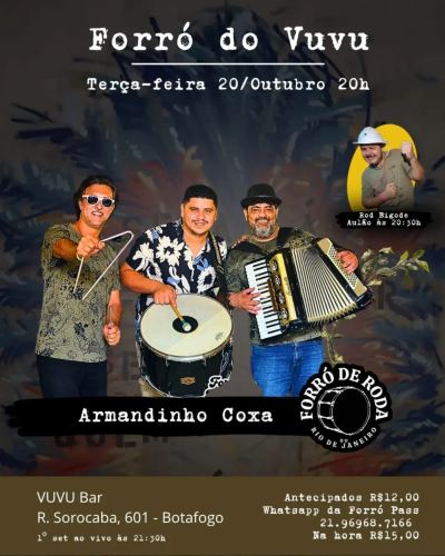 Forró do Vuvu — baile de forró toda terça-feira