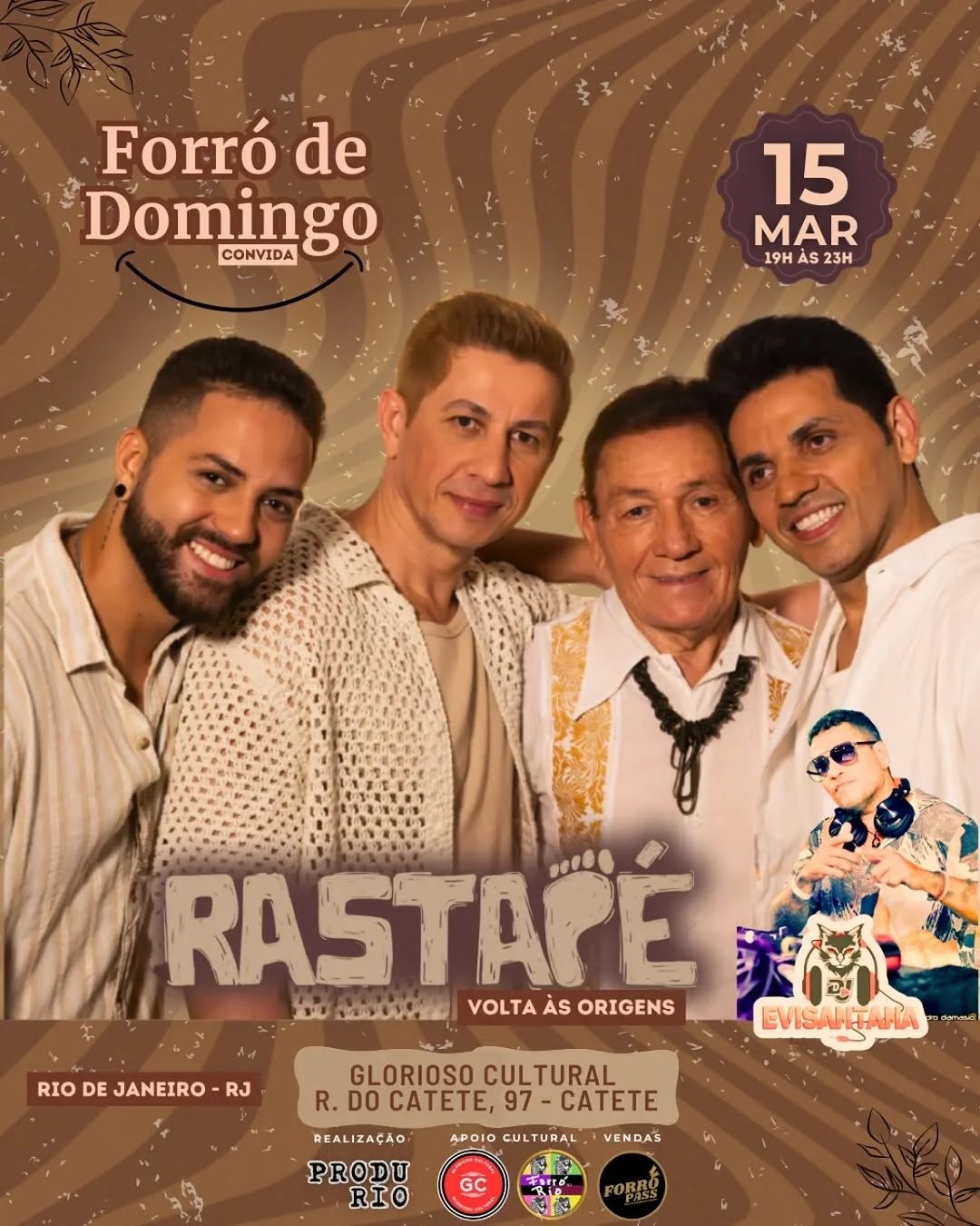 Flyer: Forró Domingo convida Rastapé