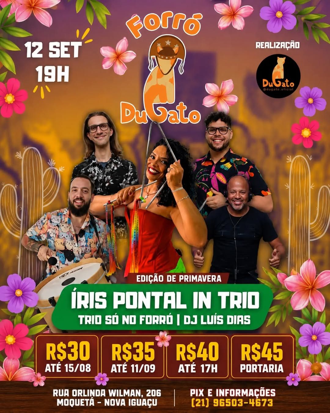 Flyer: Forró DuGato - Edição de Primavera