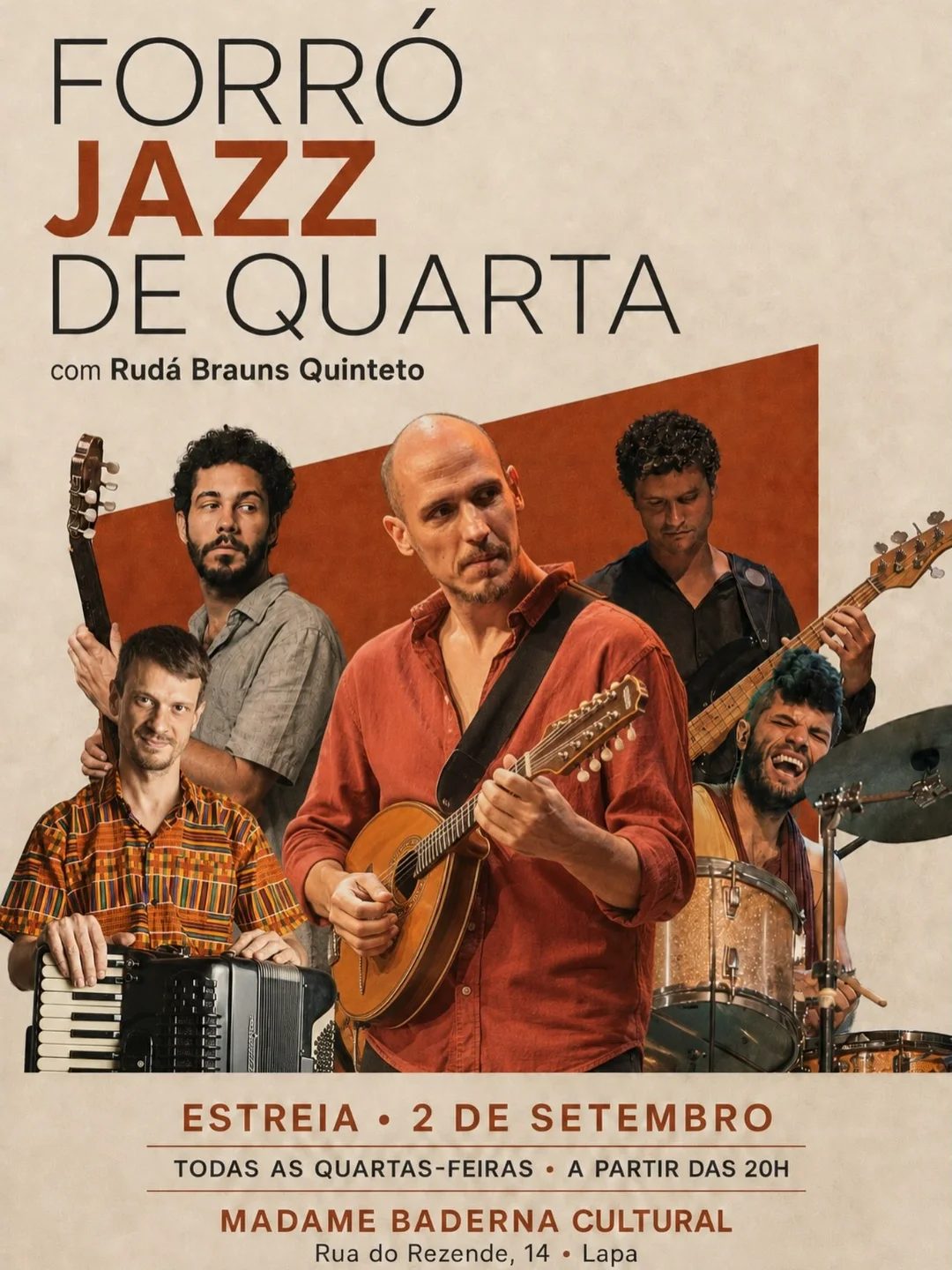 Flyer: Forró Jazz de Quarta