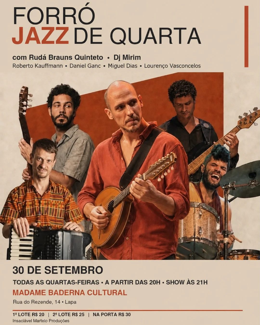 Flyer: Forró Jazz de Quarta