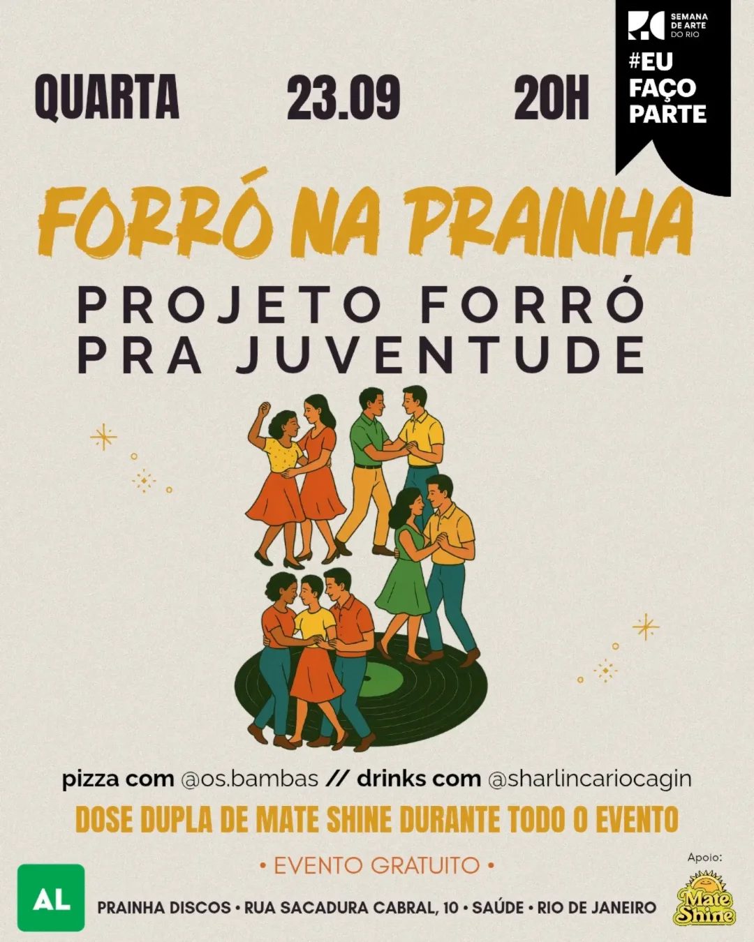 Flyer: Forró na Prainha: Projeto Forró pra Juventude