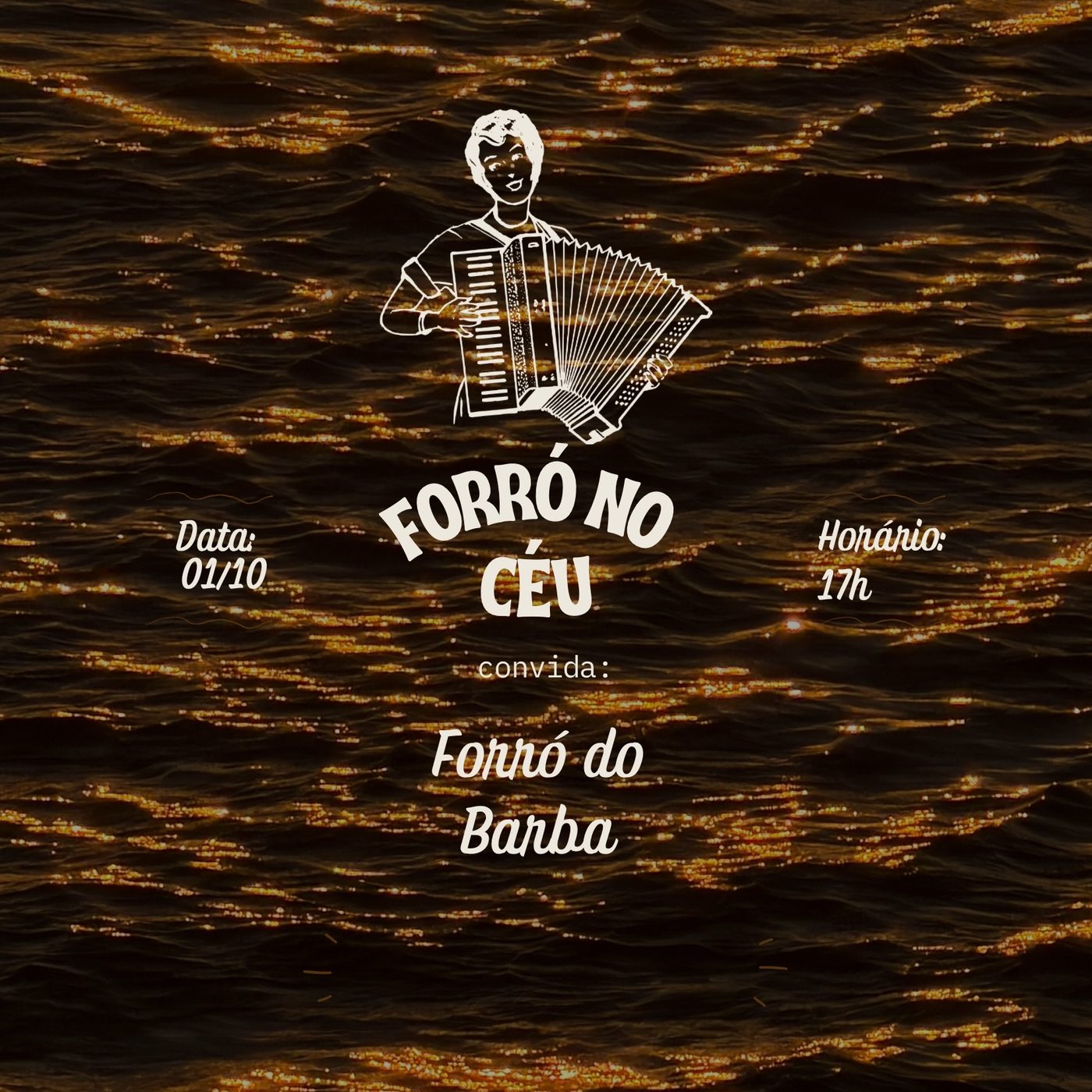 Flyer: Forró no Céu