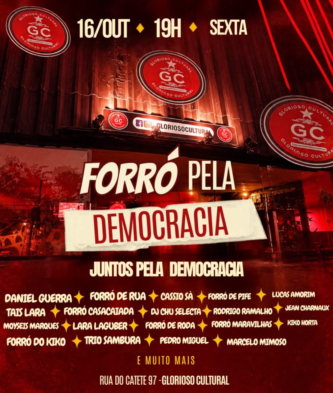Flyer: Forró pela Democracia