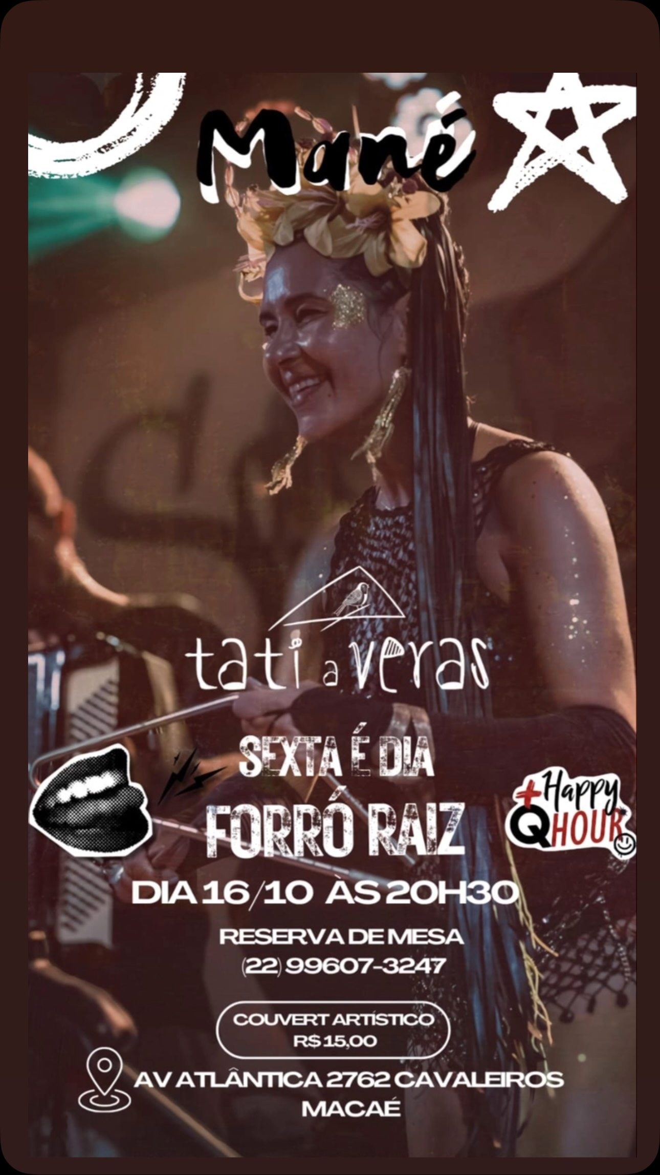 Flyer: Forró Raiz no Mané