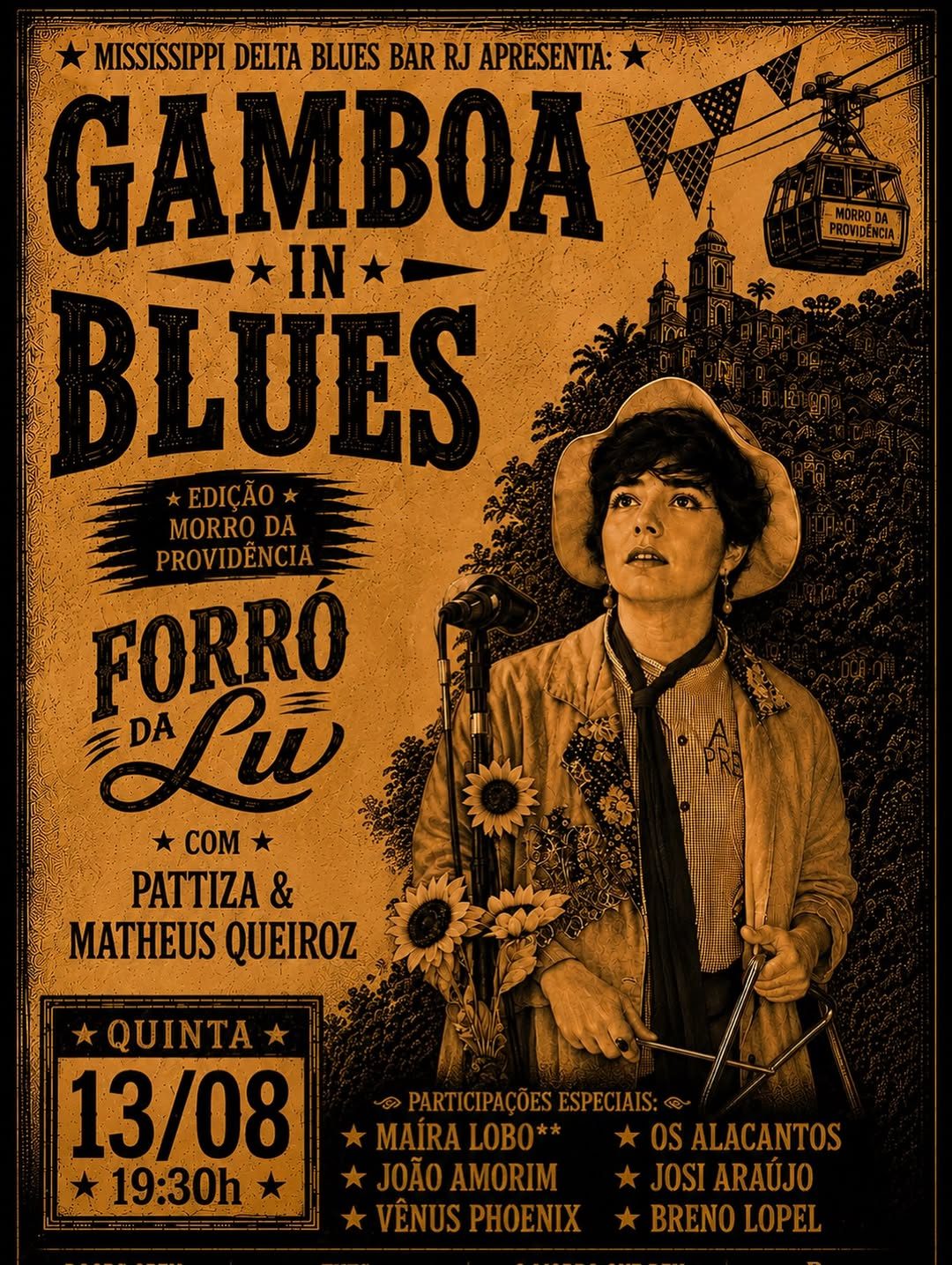 Flyer: Gamboa in Blues: Forró da Lu